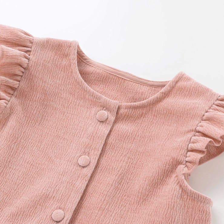 【店舗限定】【お揃い】起毛ジャガードスカラップジャンパースカート(95~150c… | BeBe Petits Pois Vert | 詳細画像10 