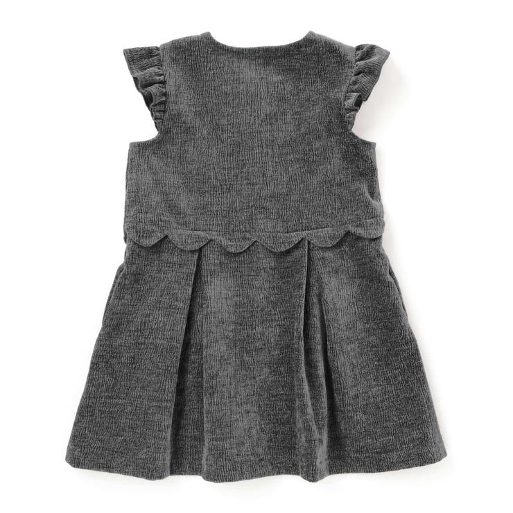 【店舗限定】【お揃い】起毛ジャガードスカラップジャンパースカート(95~150c… | BeBe Petits Pois Vert | 詳細画像7 