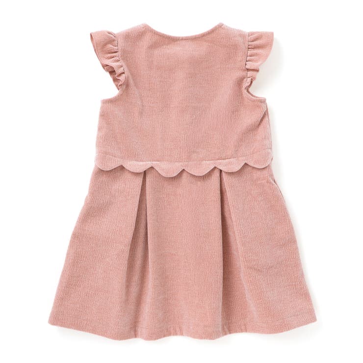 【店舗限定】【お揃い】起毛ジャガードスカラップジャンパースカート(95~150c… | BeBe Petits Pois Vert | 詳細画像9 