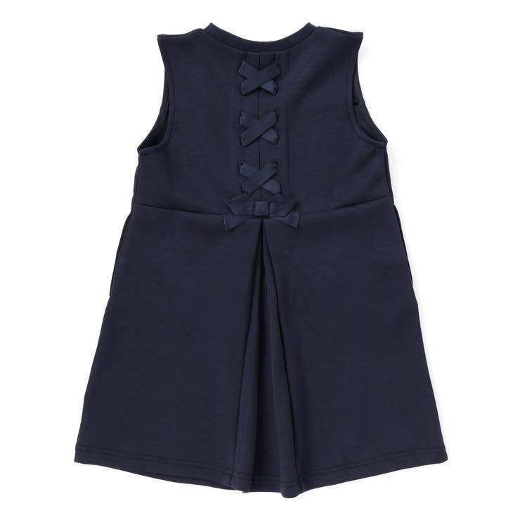 【店舗限定】ポンチバック編み上げジャンパースカート(95~150cm) | BeBe Petits Pois Vert | 詳細画像7 