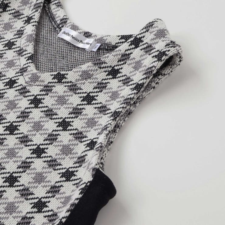【店舗限定】千鳥格子サイドラインジャンパースカート(95~150cm) | BeBe Petits Pois Vert | 詳細画像11 