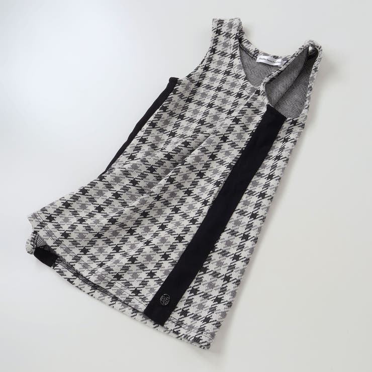 【店舗限定】千鳥格子サイドラインジャンパースカート(95~150cm) | BeBe Petits Pois Vert | 詳細画像15 