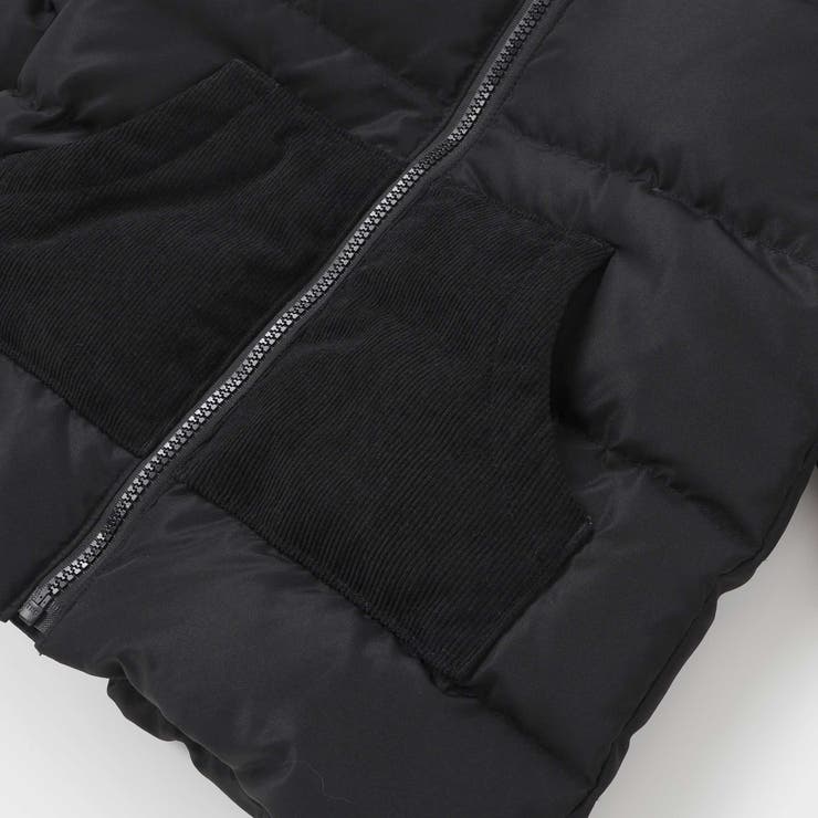 【店舗限定】タフタコールテン切り替えダウンジャケット(95~150cm) | BeBe Petits Pois Vert | 詳細画像14 