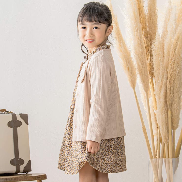 【店舗限定】ニット風リボンカーディガン(95~150cm) | BeBe Petits Pois Vert | 詳細画像7 
