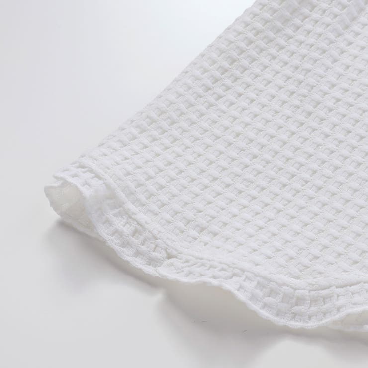 【店舗限定】格子編みカットソーフリル半袖ボレロ(95~150cm) | BeBe Petits Pois Vert | 詳細画像18 