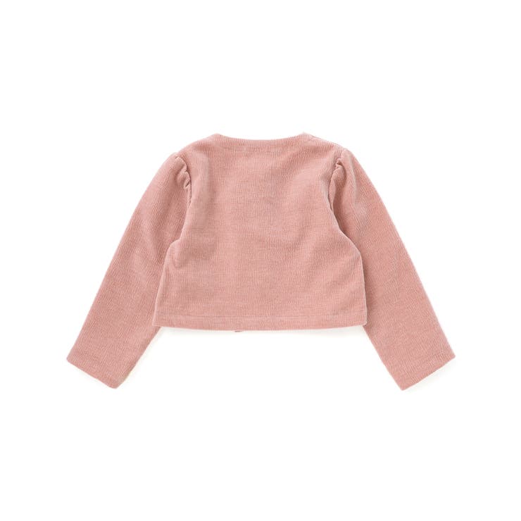 【店舗限定】【お揃い】起毛ジャガードフリルショートジャケット(95~150cm) | BeBe Petits Pois Vert | 詳細画像7 