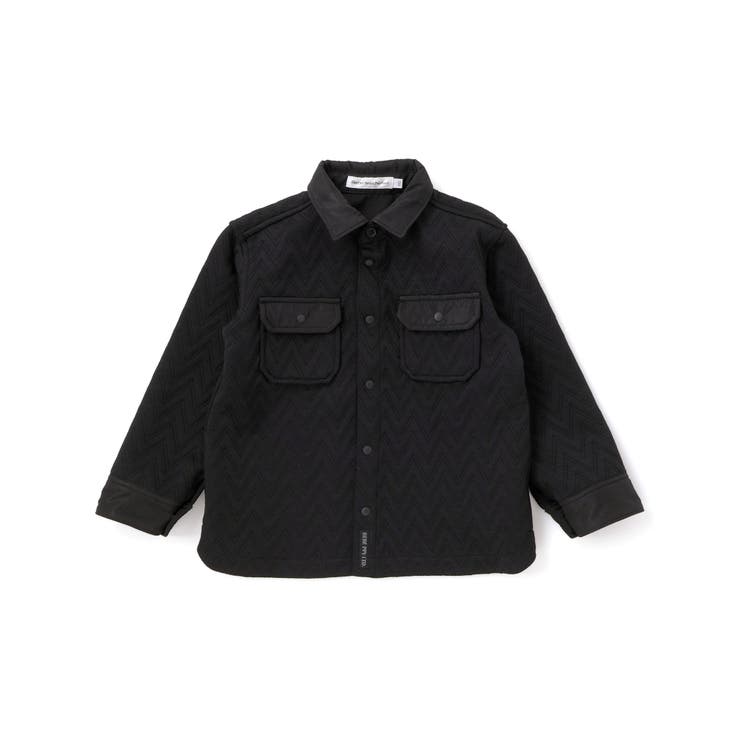 【店舗限定】ジグザグキルトジャガードシャツジャケット(95~150cm) | BeBe Petits Pois Vert | 詳細画像5 