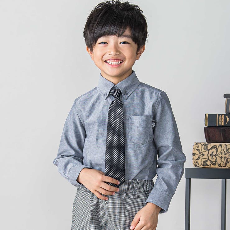 店舗限定】オックスフォードボタンダウンシャツ(110~130cm)[品番
