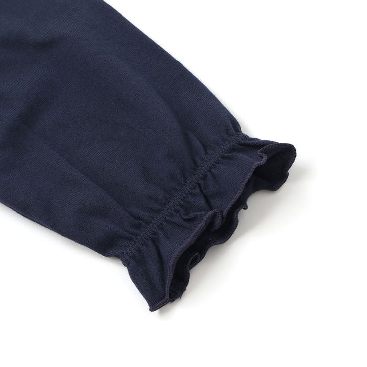 【店舗限定】襟付き花ワッペン刺しゅう天竺長袖ブラウス(95~150cm) | BeBe Petits Pois Vert | 詳細画像12 