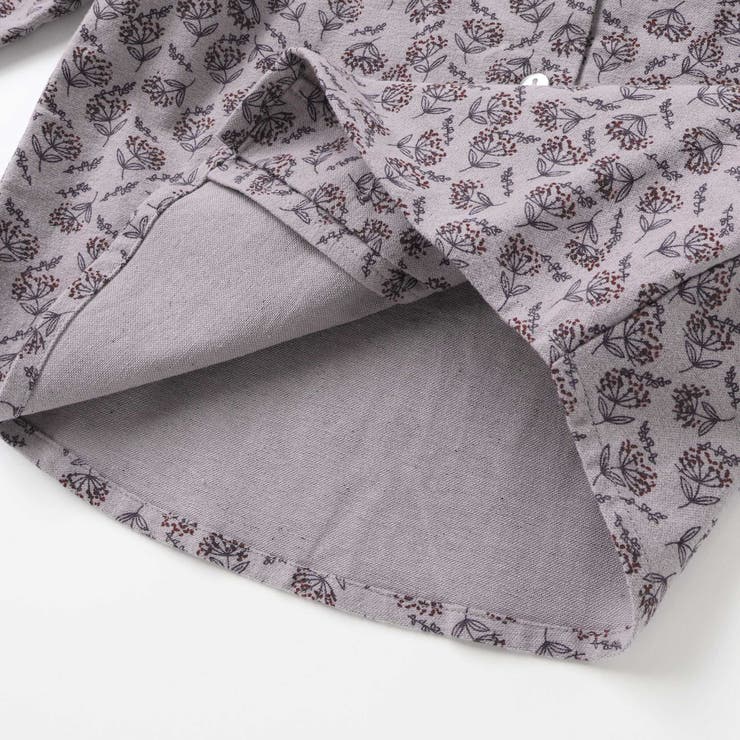 【店舗限定】すずらん花柄ネルブラウス(95~150cm) | BeBe Petits Pois Vert | 詳細画像14 