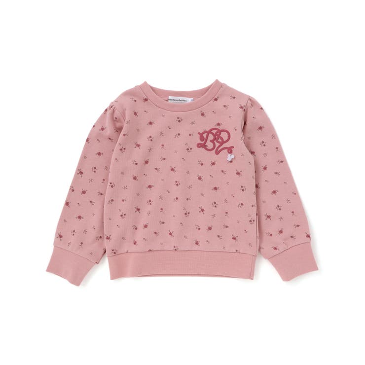 【店舗限定】花柄インクジェット裏毛長袖トレーナー(95~150cm) | BeBe Petits Pois Vert | 詳細画像13 