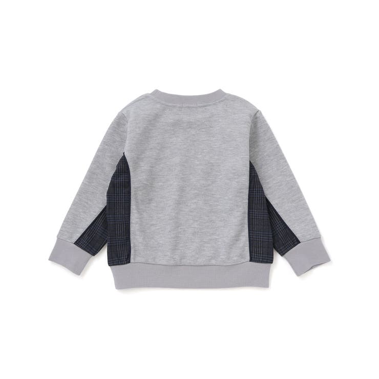 【店舗限定】【お揃い】カノコボンディングチェックジャガード切り替えトレーナー(9… | BeBe Petits Pois Vert | 詳細画像13 