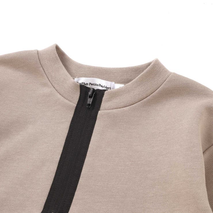 【店舗限定】ハーフジッププルオーバー(95~150cm) | BeBe Petits Pois Vert | 詳細画像11 