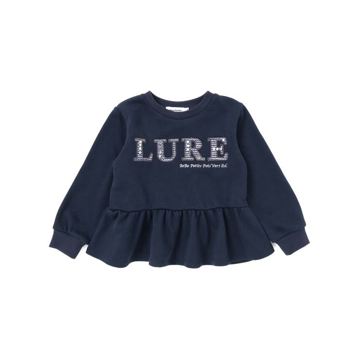 【店舗限定】ツイードパッチワーク刺しゅうペプラムトレーナー(95~160cm) | BeBe Petits Pois Vert | 詳細画像5 