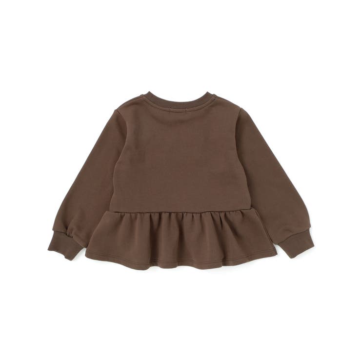 【店舗限定】ツイードパッチワーク刺しゅうペプラムトレーナー(95~160cm) | BeBe Petits Pois Vert | 詳細画像8 