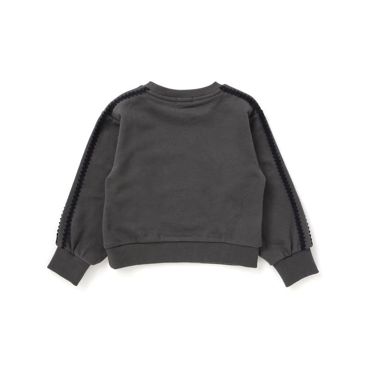 【店舗限定】【お揃い】裏毛袖ラインレーストレーナー(95~150cm) | BeBe Petits Pois Vert | 詳細画像8 