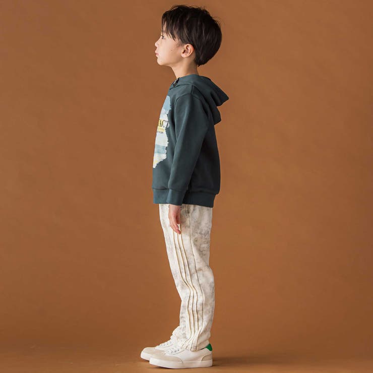 【店舗限定】グラデーションプリント裏毛フード付きトレーナー(95~160cm) | BeBe Petits Pois Vert | 詳細画像6 