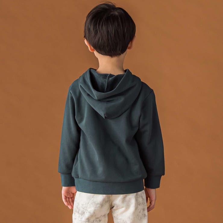 【店舗限定】グラデーションプリント裏毛フード付きトレーナー(95~160cm) | BeBe Petits Pois Vert | 詳細画像7 