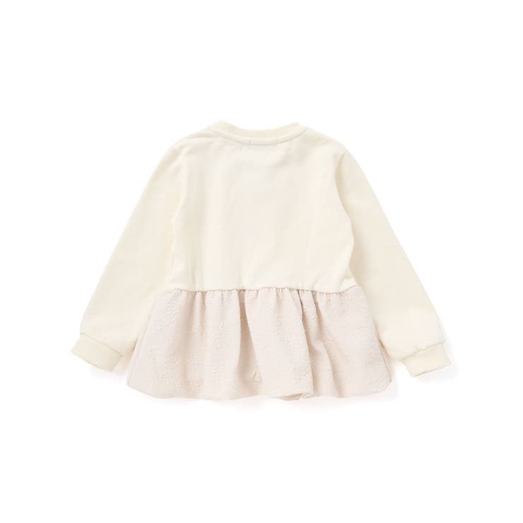 【店舗限定】裏毛ジャガード切り替えリボントレーナー(95~150cm) | BeBe Petits Pois Vert | 詳細画像10 