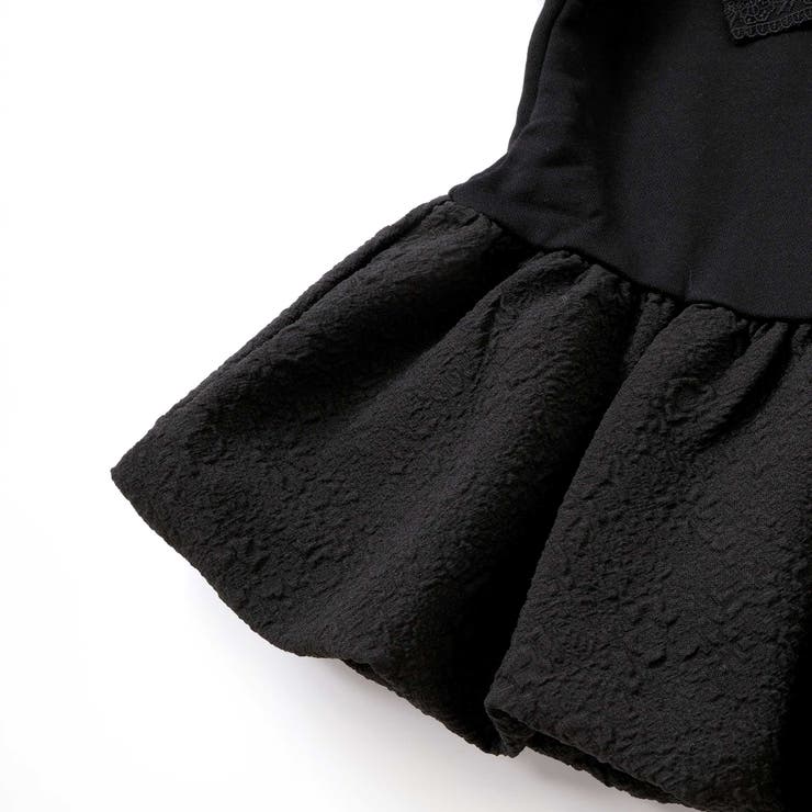 【店舗限定】裏毛ジャガード切り替えリボントレーナー(95~150cm) | BeBe Petits Pois Vert | 詳細画像9 