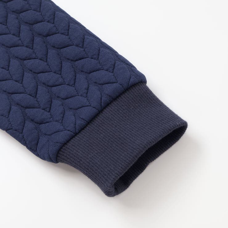 【店舗限定】裏毛×袖キルトジャガードトレーナー(95~160cm) | BeBe Petits Pois Vert | 詳細画像15 