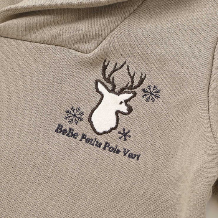 ショールカラー裏毛×ノルディック切り替えトレーナー | BeBe Petits Pois Vert | 詳細画像12 