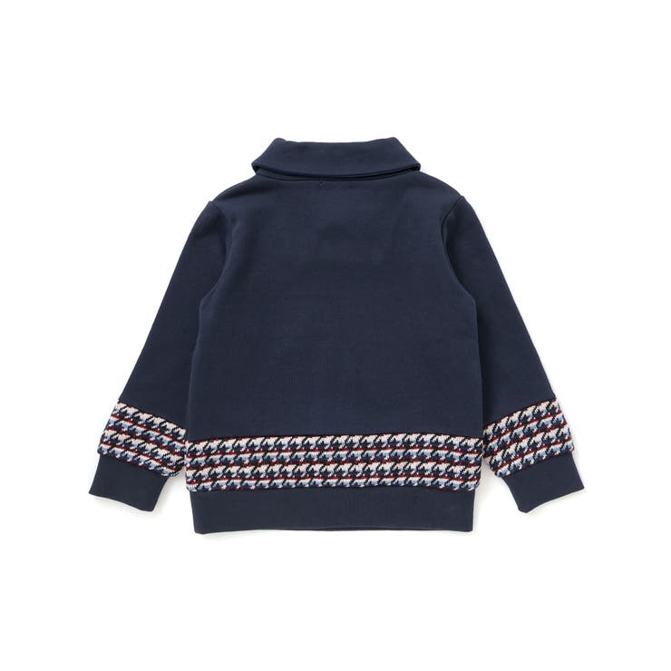 ショールカラー裏毛×ノルディック切り替えトレーナー | BeBe Petits Pois Vert | 詳細画像18 