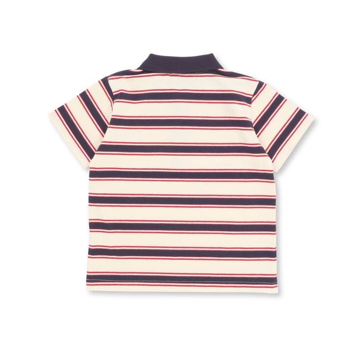 【お揃い】マルチボーダー半袖ポロシャツ(95~150cm) | BeBe Petits Pois Vert | 詳細画像11 