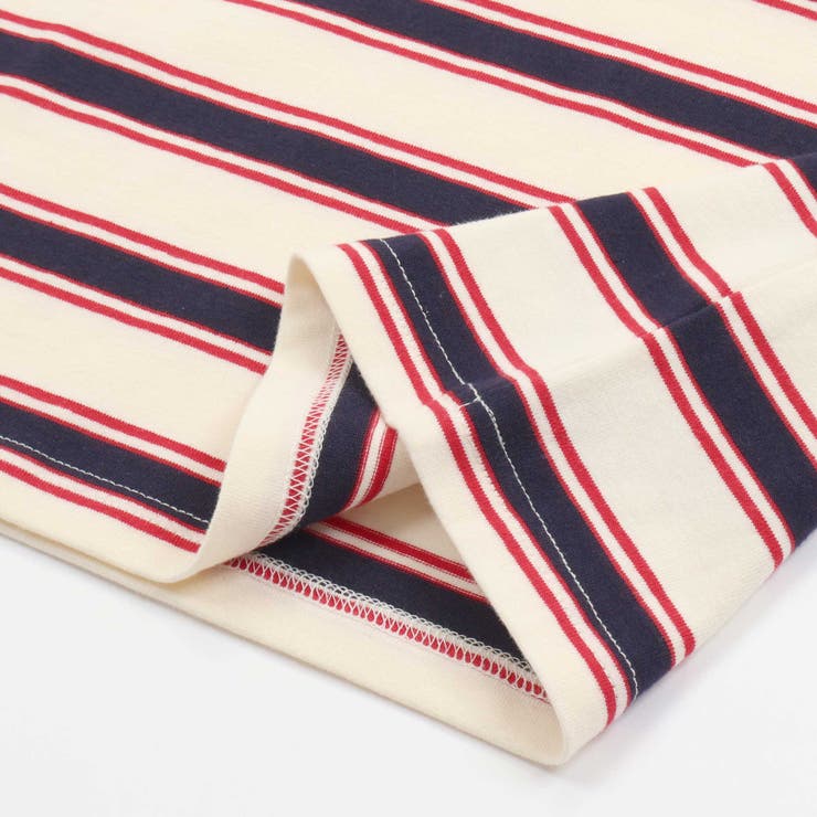 【お揃い】マルチボーダー半袖ポロシャツ(95~150cm) | BeBe Petits Pois Vert | 詳細画像14 