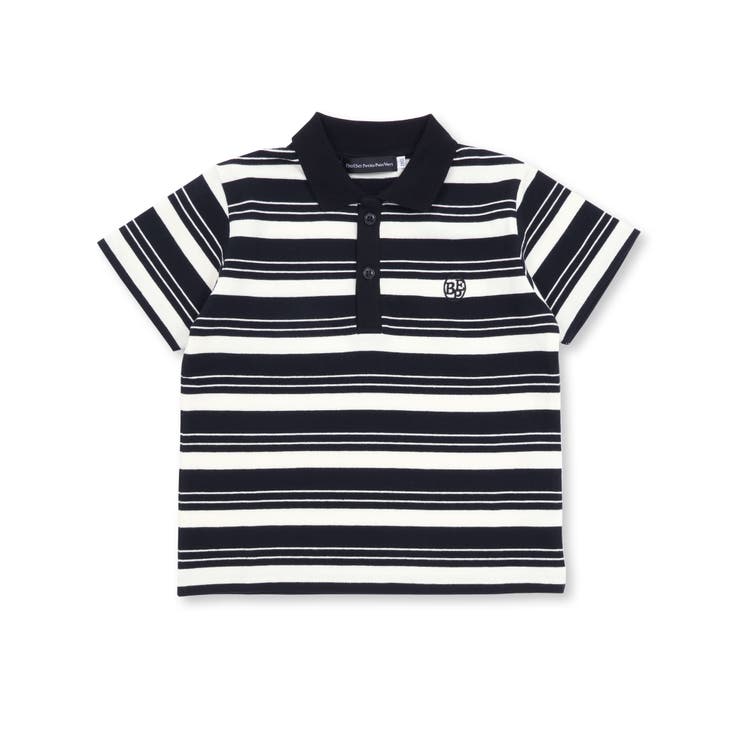 【お揃い】マルチボーダー半袖ポロシャツ(95~150cm) | BeBe Petits Pois Vert | 詳細画像15 