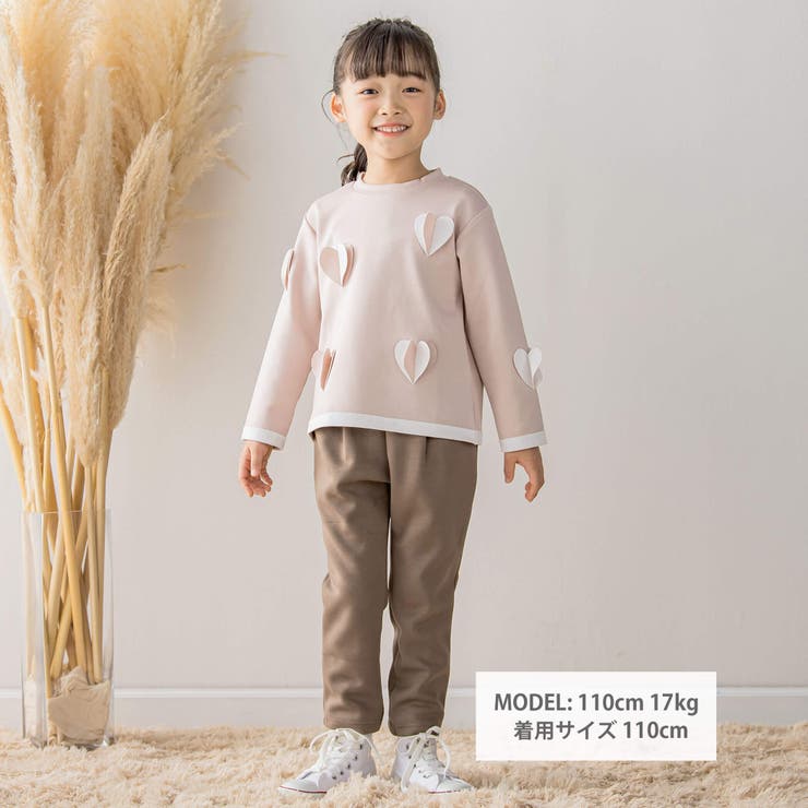 【店舗限定】ダンボールニットウエストリボンパンツ(95~150cm) | BeBe Petits Pois Vert | 詳細画像3 