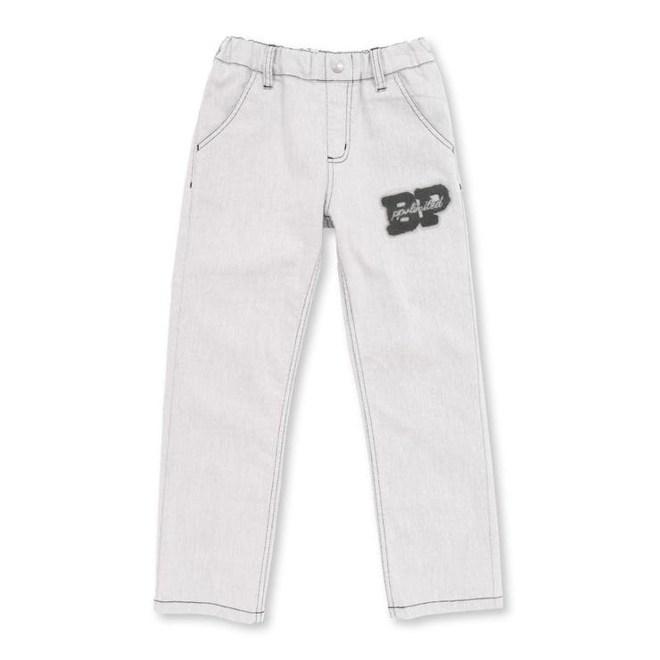 サガラ刺しゅうワッペン付きデニムロングパンツ(95~150cm) | BeBe Petits Pois Vert | 詳細画像13 