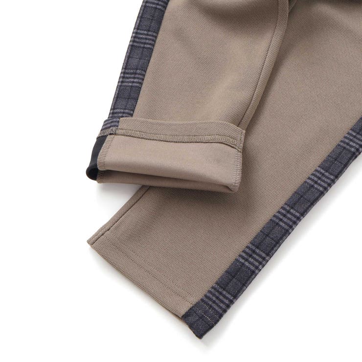 【店舗限定】【お揃い】カノコボンディングサイドチェックパンツ(95~150cm) | BeBe Petits Pois Vert | 詳細画像15 