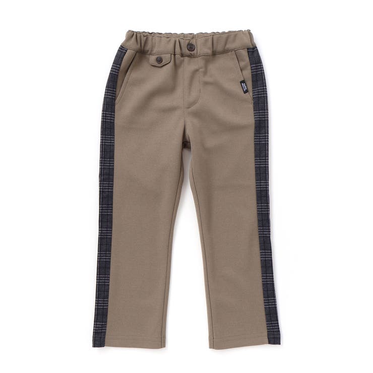 【店舗限定】【お揃い】カノコボンディングサイドチェックパンツ(95~150cm) | BeBe Petits Pois Vert | 詳細画像8 