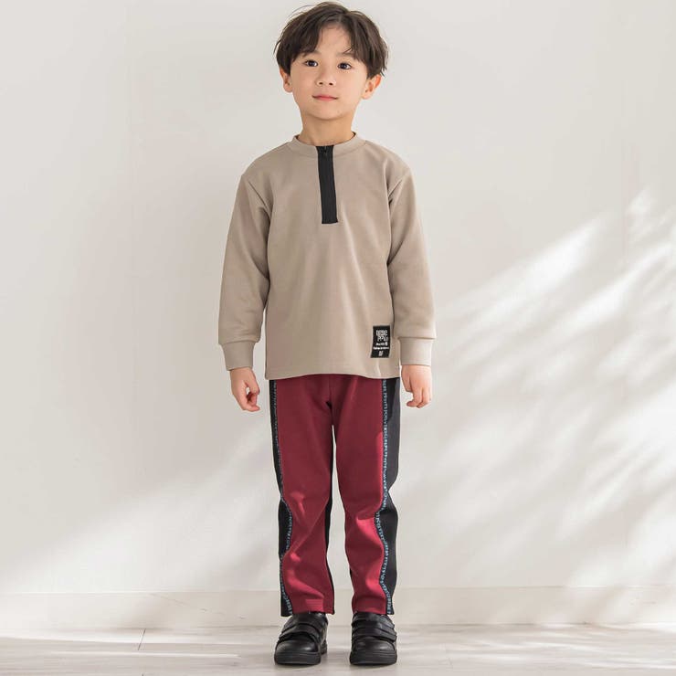 【店舗限定】ポンチロゴライン切り替えパンツ(95~160cm) | BeBe Petits Pois Vert | 詳細画像5 