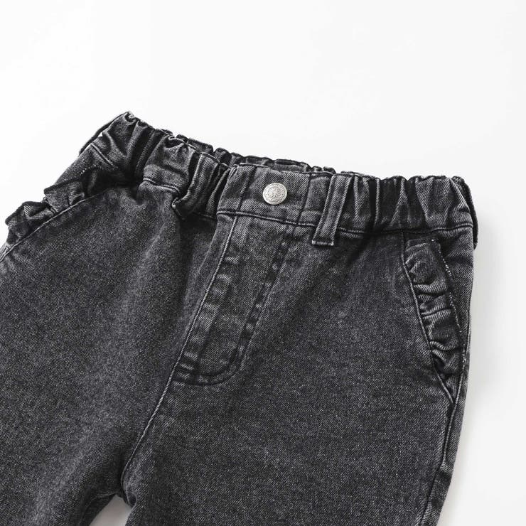 【店舗限定】フリルストレッチデニムロングパンツ(95~150cm) | BeBe Petits Pois Vert | 詳細画像12 