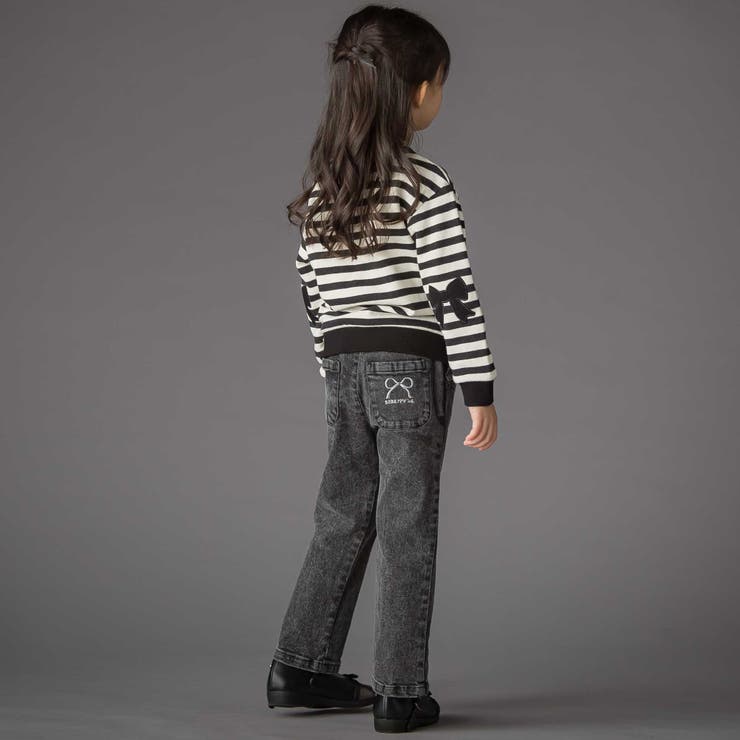 【店舗限定】フリルストレッチデニムロングパンツ(95~150cm) | BeBe Petits Pois Vert | 詳細画像6 