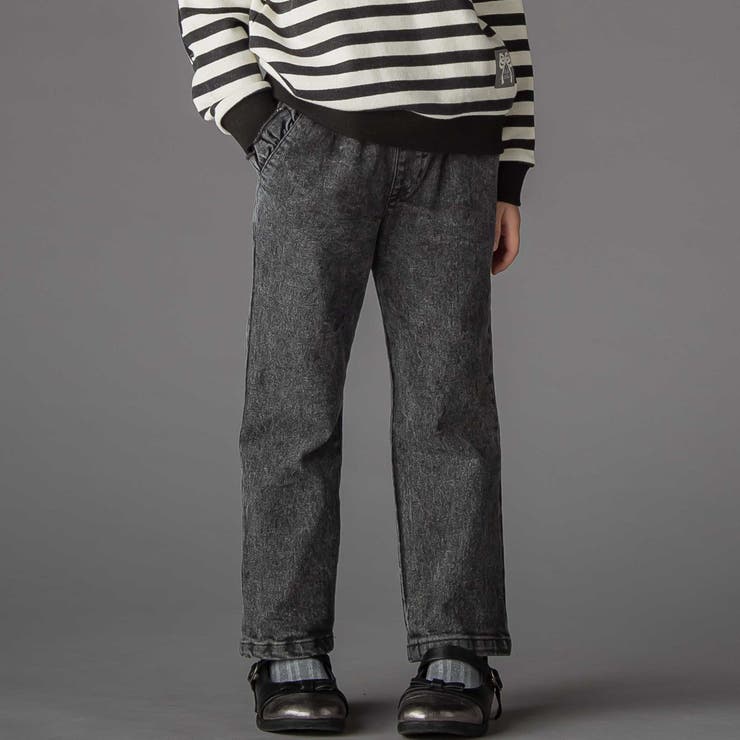 【店舗限定】フリルストレッチデニムロングパンツ(95~150cm) | BeBe Petits Pois Vert | 詳細画像7 