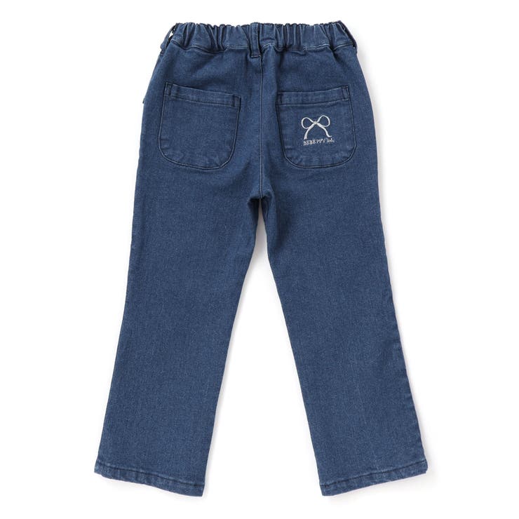 【店舗限定】フリルストレッチデニムロングパンツ(95~150cm) | BeBe Petits Pois Vert | 詳細画像9 