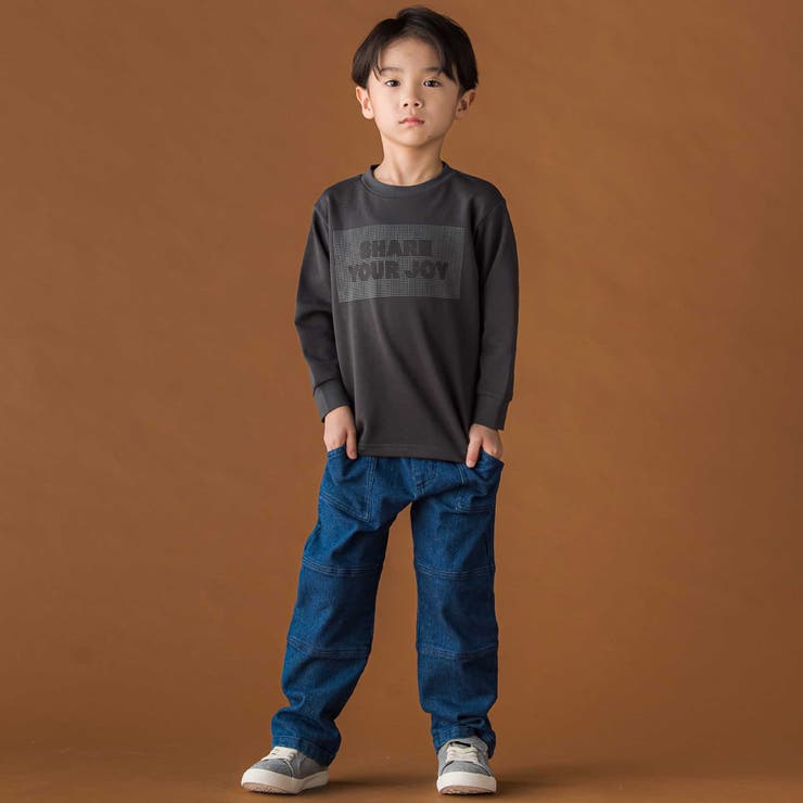 【店舗限定】切り替えストレッチデニムロングパンツ(95~160cm) | BeBe Petits Pois Vert | 詳細画像6 