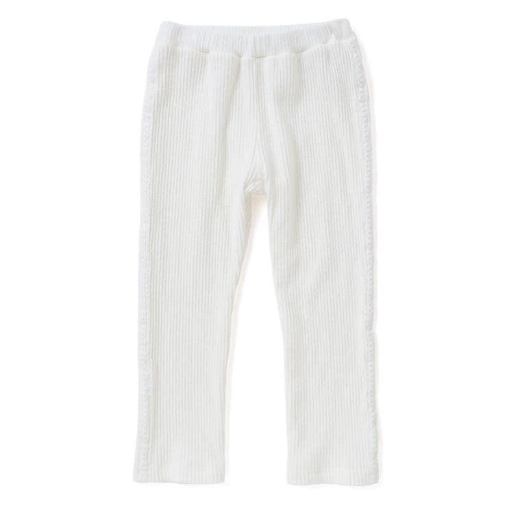【店舗限定】レースライン起毛リブレギンス(95~150cm) | BeBe Petits Pois Vert | 詳細画像2 