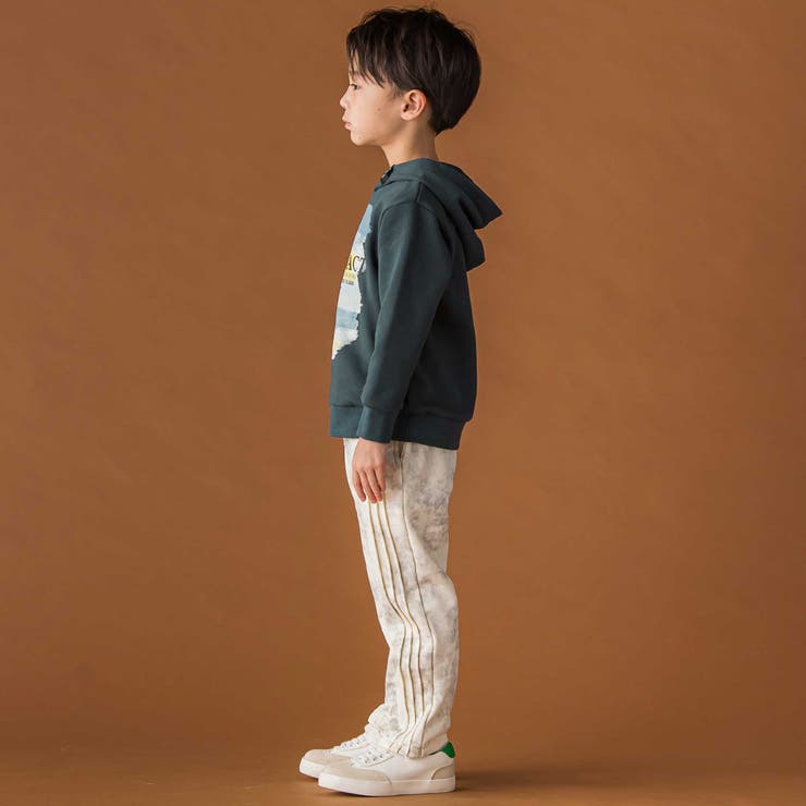 【店舗限定】タイダイ柄裏毛ロングパンツ(95~150cm) | BeBe Petits Pois Vert | 詳細画像6 