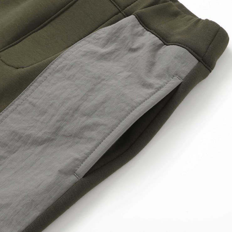 【店舗限定】裏起毛ポンチ＋格子タフタロングパンツ(95~150cm) | BeBe Petits Pois Vert | 詳細画像14 