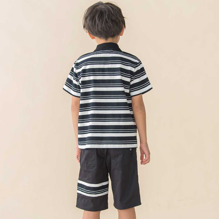 ストレッチチノライン切替ハーフパンツ(95~160cm) | BeBe Petits Pois Vert | 詳細画像4 