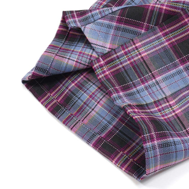 マドラスチェックくるみボタン切り替えショートパンツ(95~150cm) | BeBe Petits Pois Vert | 詳細画像13 