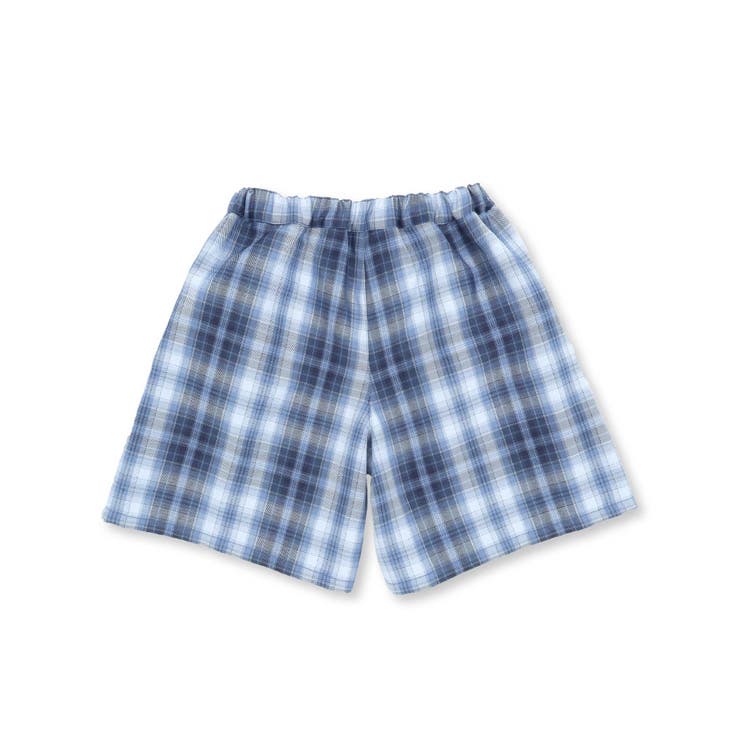 マドラスチェックくるみボタン切り替えショートパンツ(95~150cm) | BeBe Petits Pois Vert | 詳細画像17 