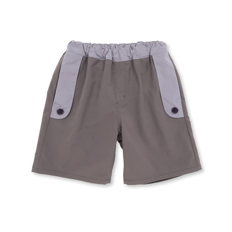 【速乾】配色フラップ水陸両用ハーフパンツ(95~150cm) | BeBe Petits Pois Vert | 詳細画像10 