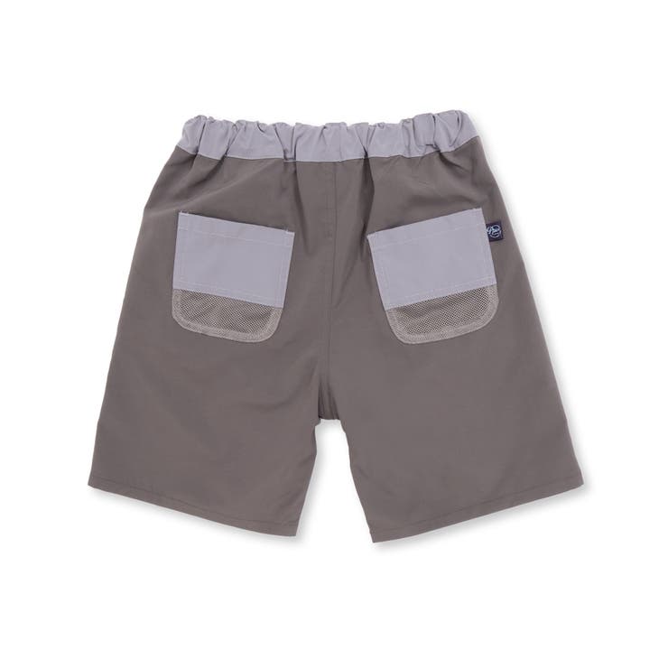 【速乾】配色フラップ水陸両用ハーフパンツ(95~150cm) | BeBe Petits Pois Vert | 詳細画像11 