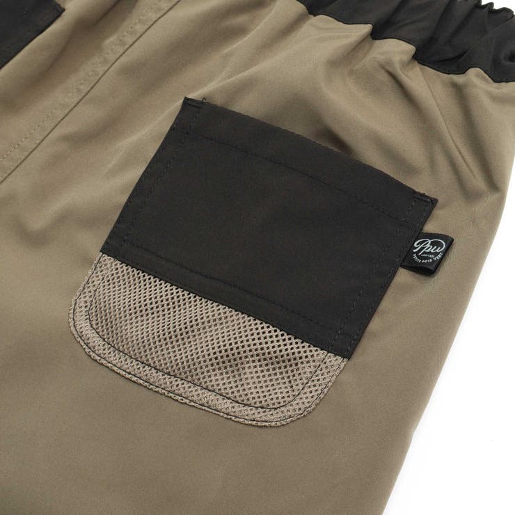 【速乾】配色フラップ水陸両用ハーフパンツ(95~150cm) | BeBe Petits Pois Vert | 詳細画像17 