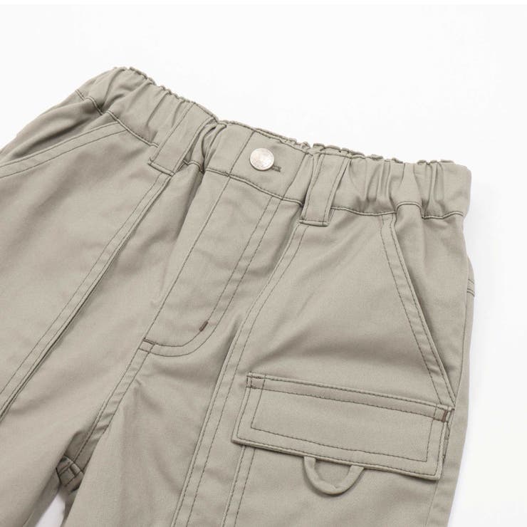 チノストレッチアウトポケットミリタリーハーフパンツ(95~160cm) | BeBe Petits Pois Vert | 詳細画像11 